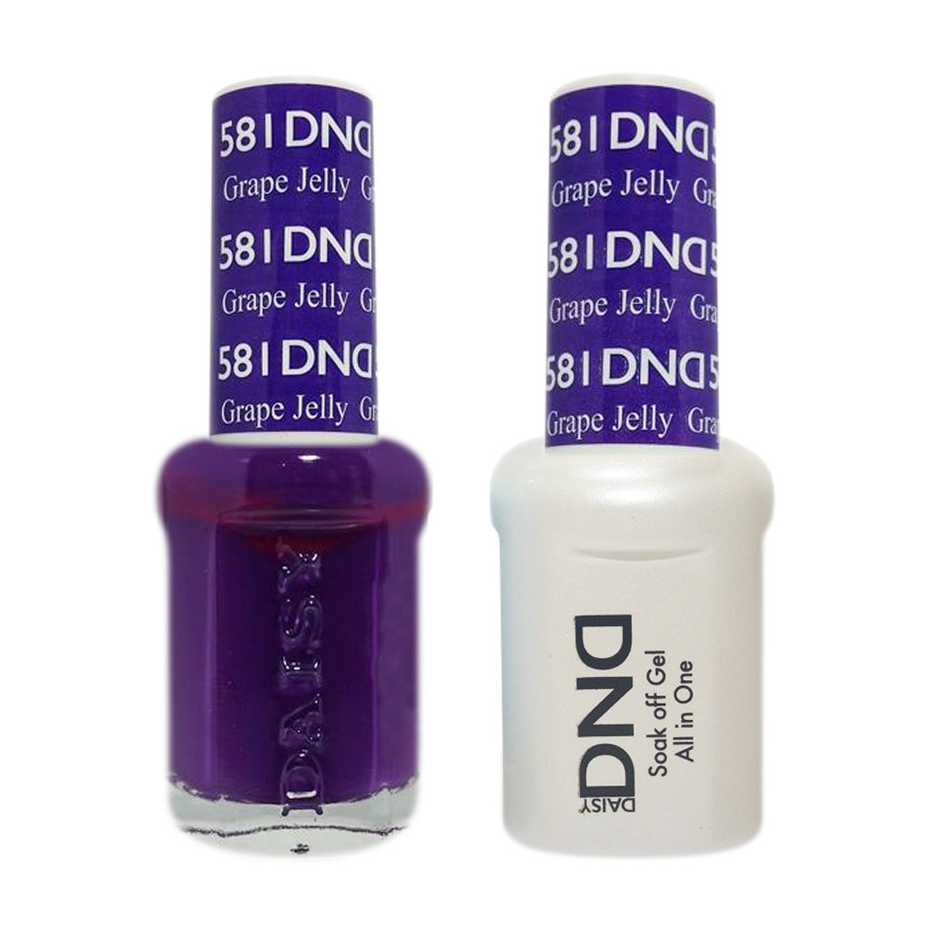 DND Nail Lacquer And Gel Polish, 581, Grape Jelly, 0.5oz MY0924