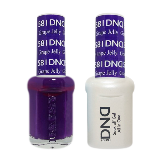 DND Nail Lacquer And Gel Polish, 581, Grape Jelly, 0.5oz MY0924