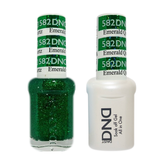 DND Nail Lacquer And Gel Polish, 582, Emerald Quartz, 0.5oz MY0924