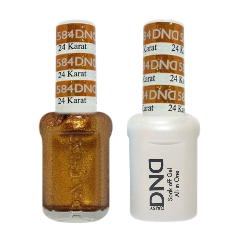 DND Nail Lacquer And Gel Polish, 584, 24 Karat, 0.5oz MY0924