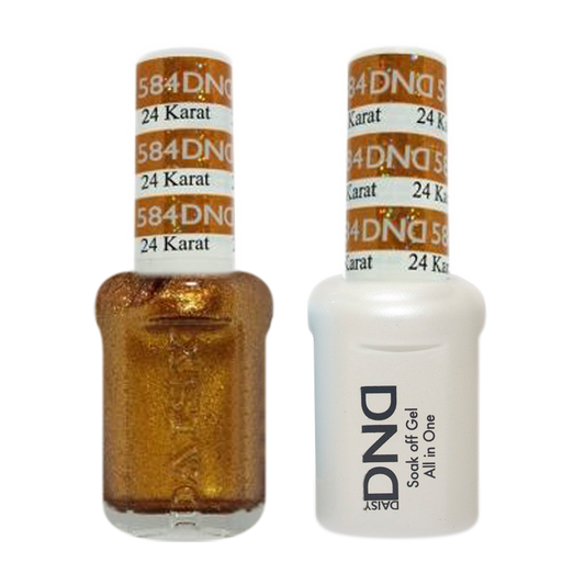 DND Nail Lacquer And Gel Polish, 584, 24 Karat, 0.5oz MY0924