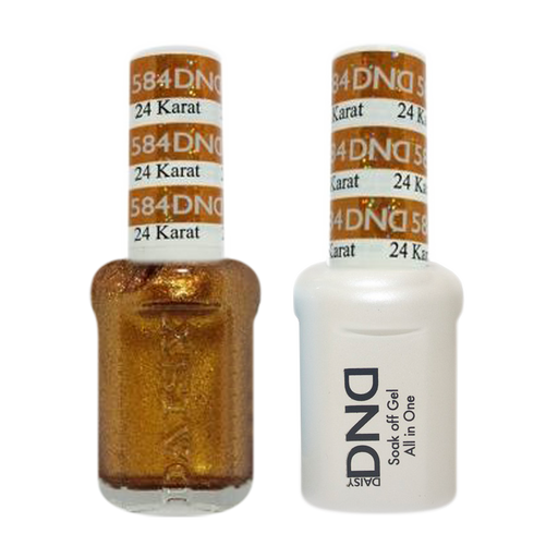 DND Nail Lacquer And Gel Polish, 584, 24 Karat, 0.5oz MY0924