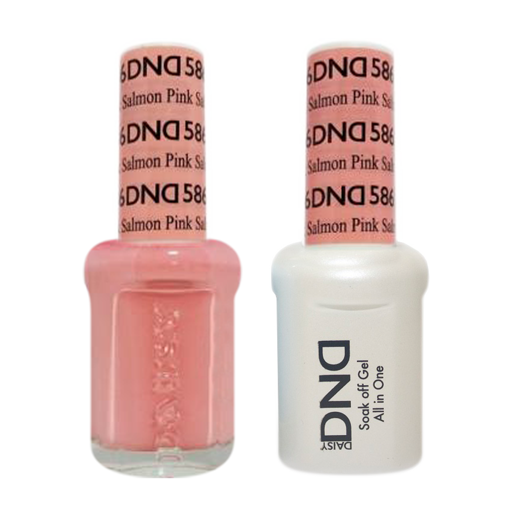 DND Nail Lacquer And Gel Polish, 586, Pink Salmon, 0.5oz MY0924