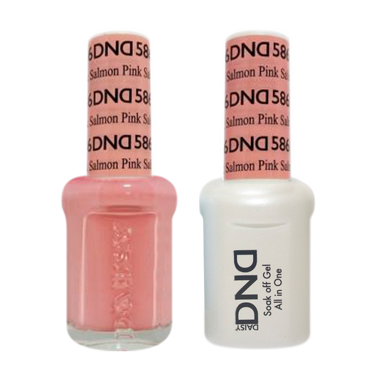 DND Nail Lacquer And Gel Polish, 586, Pink Salmon, 0.5oz MY0924