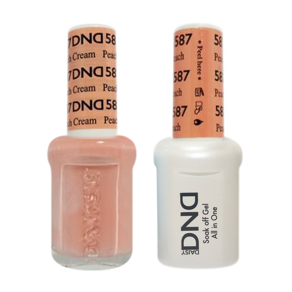 DND Nail Lacquer And Gel Polish, 587, Peach Cream, 0.5oz MY0924