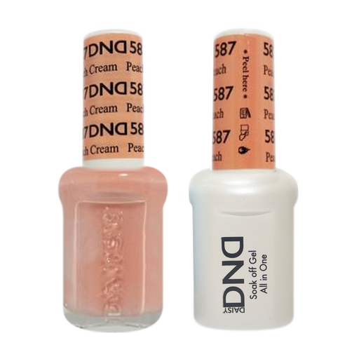 DND Nail Lacquer And Gel Polish, 587, Peach Cream, 0.5oz MY0924