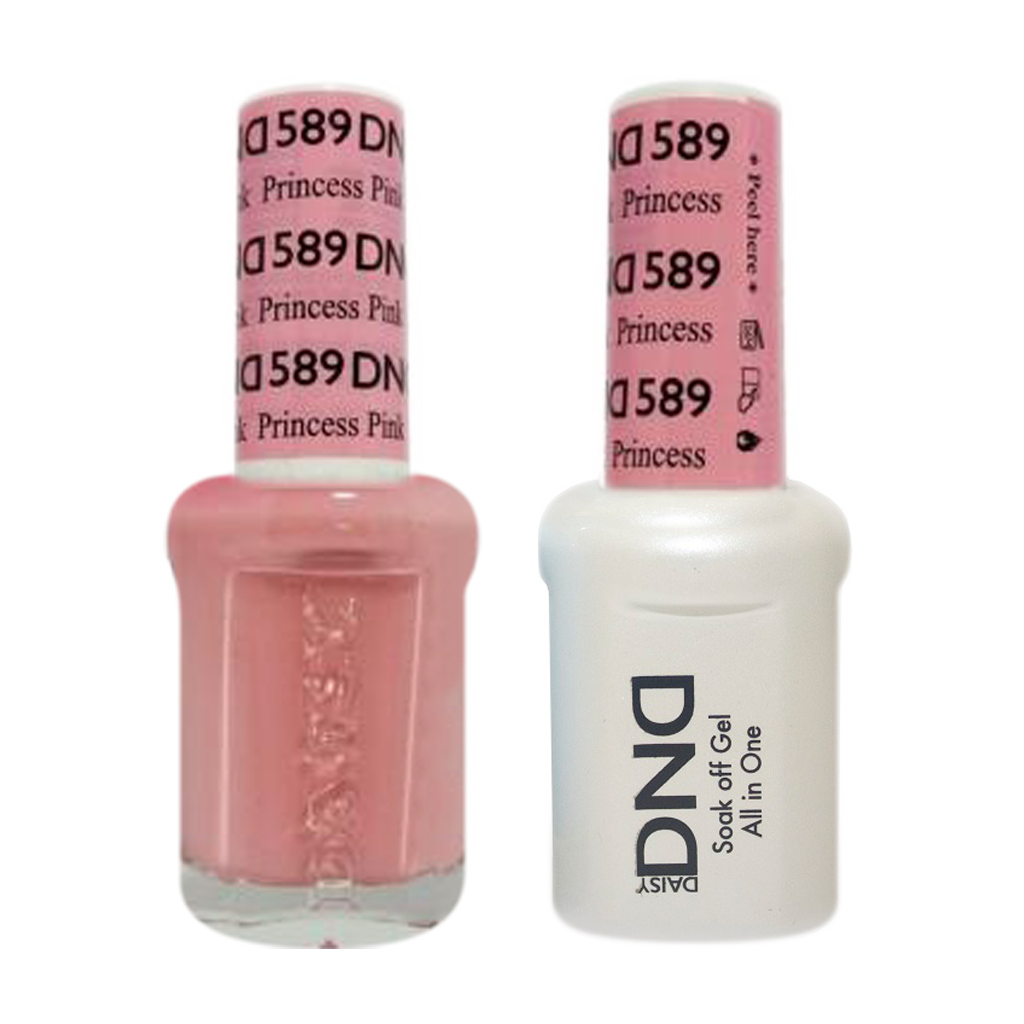 DND Nail Lacquer And Gel Polish, 589, Princess Pink, 0.5oz MY0924