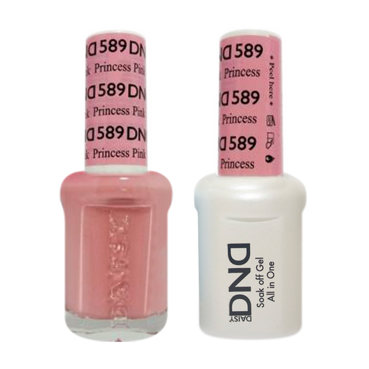 DND Nail Lacquer And Gel Polish, 589, Princess Pink, 0.5oz MY0924