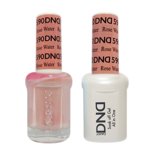 DND Nail Lacquer And Gel Polish, 590, Rose Water, 0.5oz MY0924