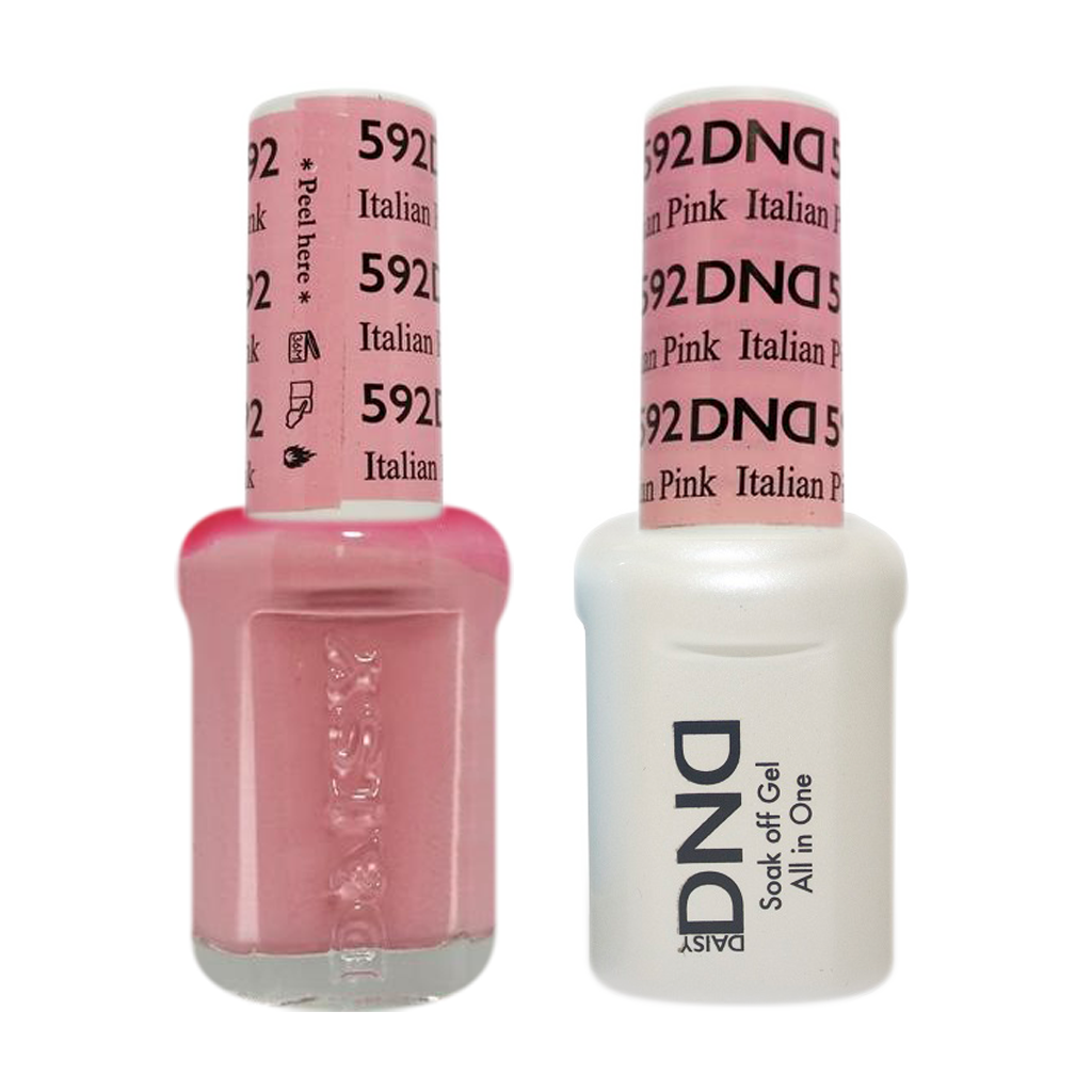 DND Nail Lacquer And Gel Polish, 592, Italian Pink, 0.5oz MY0924