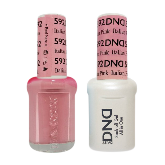 DND Nail Lacquer And Gel Polish, 592, Italian Pink, 0.5oz MY0924