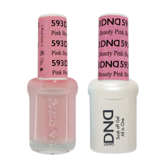 DND Nail Lacquer And Gel Polish, 593, Pink Beauty, 0.5oz MY0924