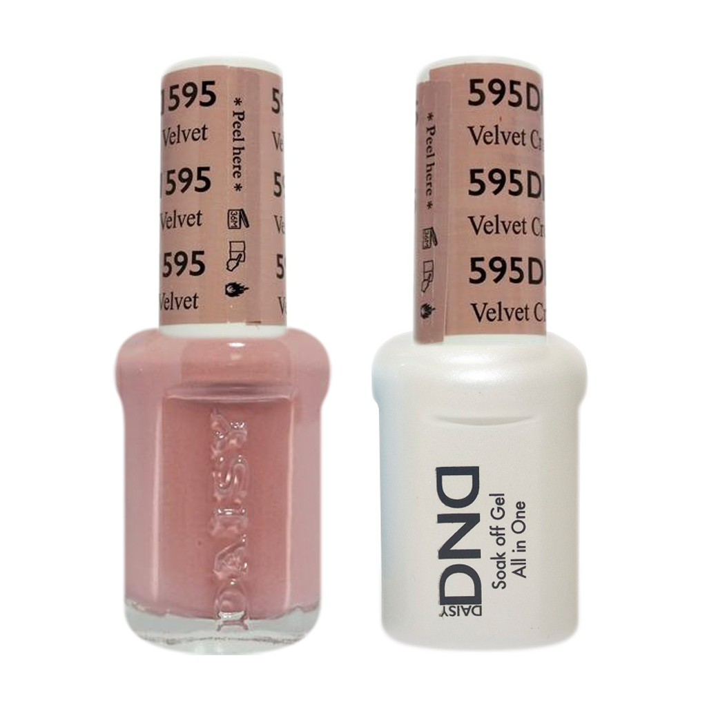 DND Nail Lacquer And Gel Polish, 595, Velvet Cream, 0.5oz MY0924