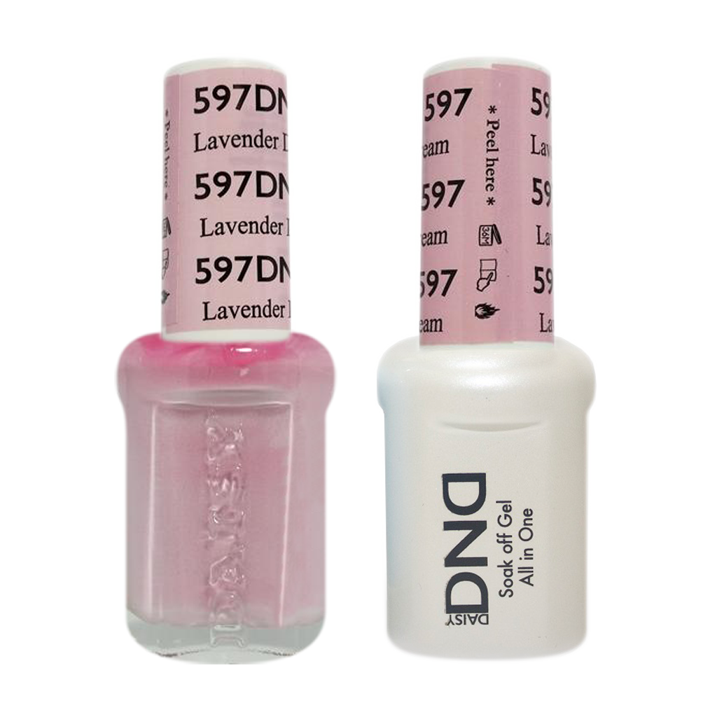 DND Nail Lacquer And Gel Polish, 597, Lavender Dream, 0.5oz MY0924