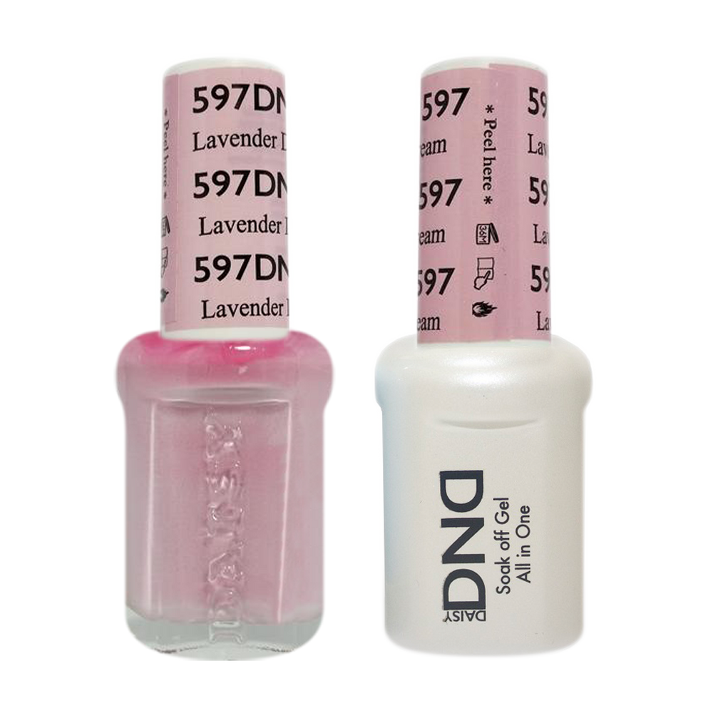 DND Nail Lacquer And Gel Polish, 597, Lavender Dream, 0.5oz MY0924
