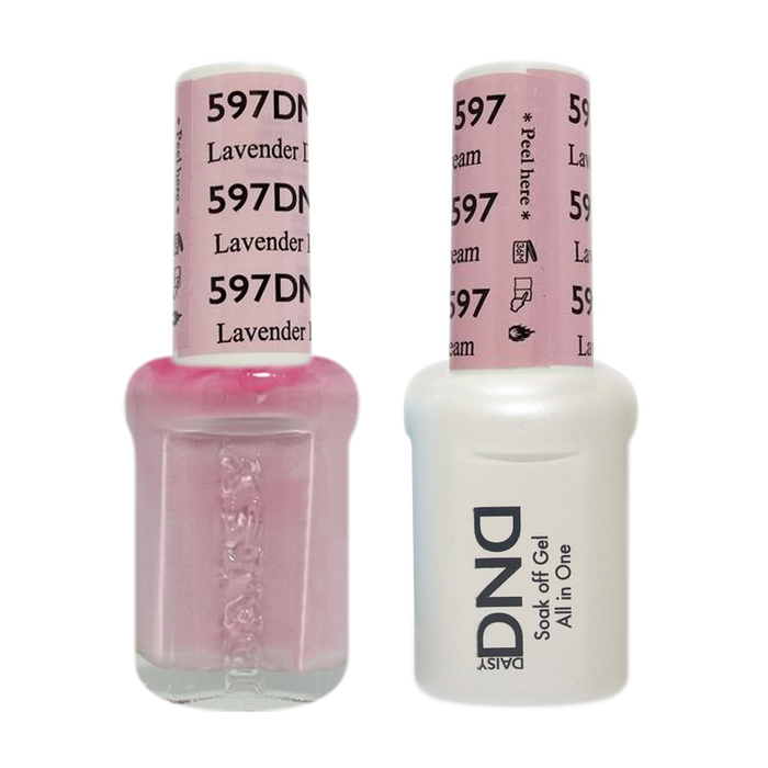 DND Nail Lacquer And Gel Polish, 597, Lavender Dream, 0.5oz MY0924