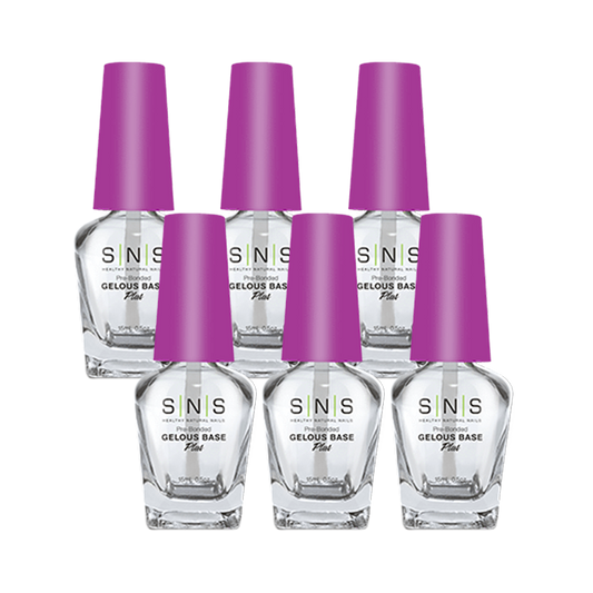 SNS Dipping Liquid, Gel Gelous Base (Purple Cap), BOX, 6pcs/box, 0.5oz OK0410VD