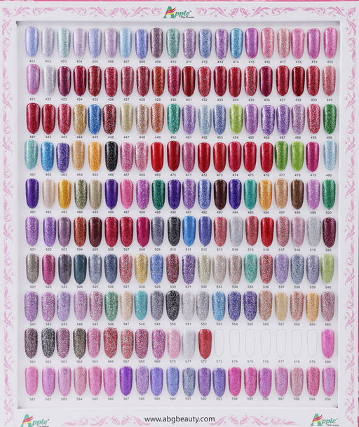 Apple 3in1 Dipping Powder + Gel Polish + Nail Lacquer, 5G Collection, Full line of 42 colors (Form 401 to 421 & 580 to 600)