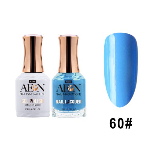 AEON Gel Polish + Nail Lacquer, 060, Clearest Blue, 0.5oz OK0326LK