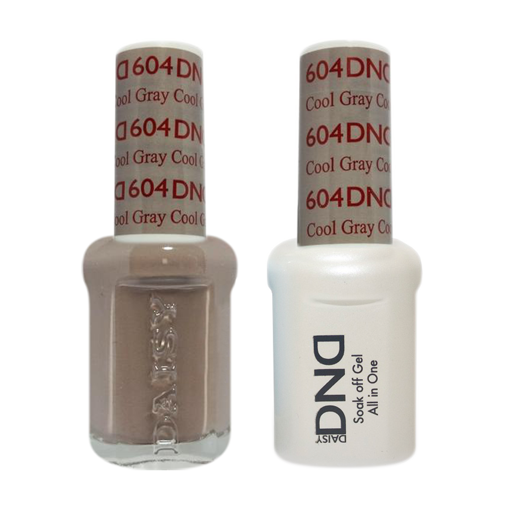 DND Nail Lacquer And Gel Polish, 604, Cool Gray, 0.5oz MY0924