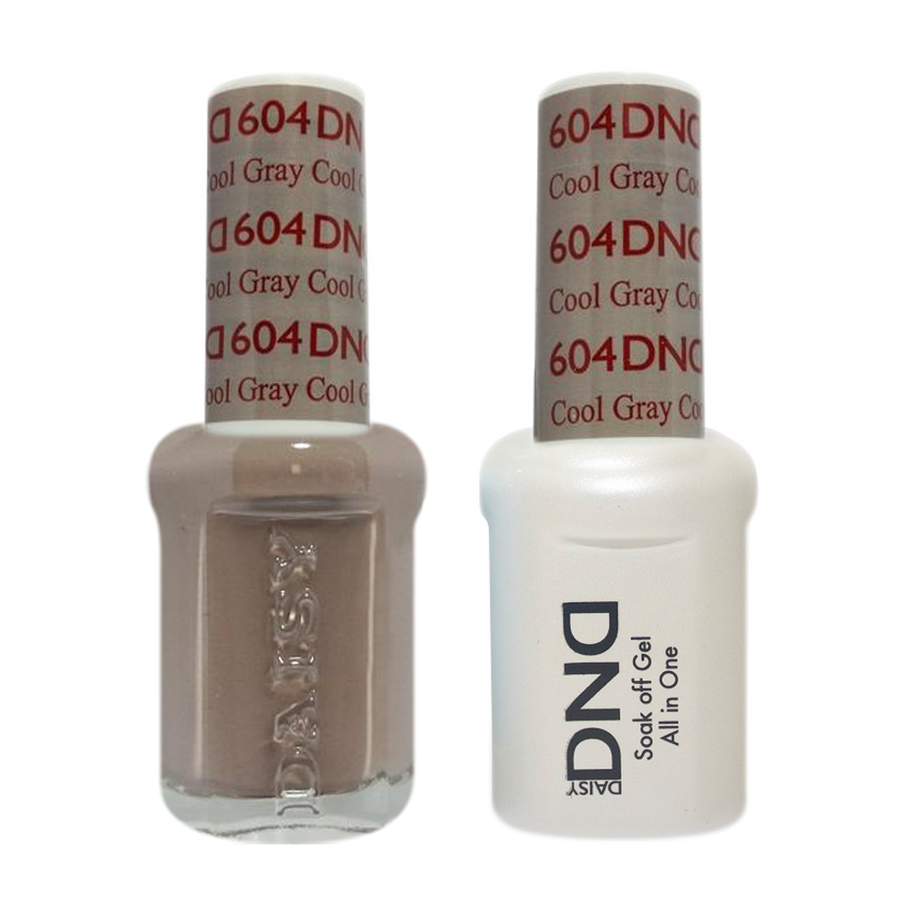 DND Nail Lacquer And Gel Polish, 604, Cool Gray, 0.5oz MY0924