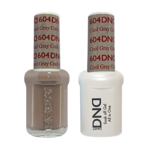 DND Nail Lacquer And Gel Polish, 604, Cool Gray, 0.5oz MY0924