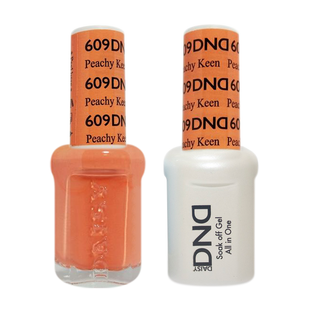 DND Nail Lacquer And Gel Polish, 609, Peachy Keen, 0.5oz MY0924