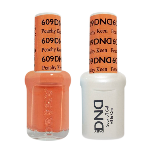 DND Nail Lacquer And Gel Polish, 609, Peachy Keen, 0.5oz MY0924