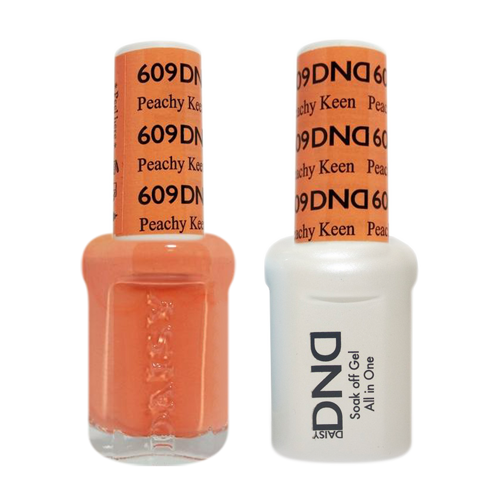 DND Nail Lacquer And Gel Polish, 609, Peachy Keen, 0.5oz MY0924