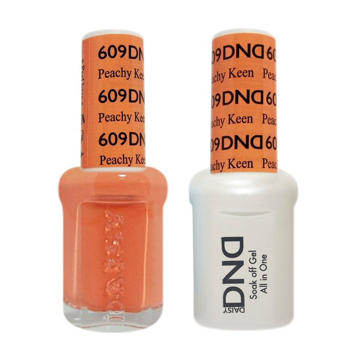 DND Nail Lacquer And Gel Polish, 609, Peachy Keen, 0.5oz MY0924