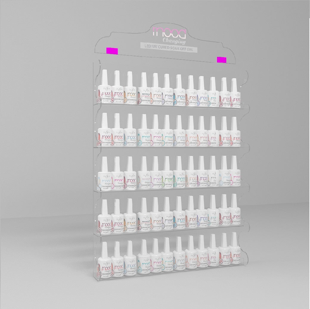 Cre8tion Mood Changing Soak Off Gel Wall-Mounted Display 60pcs, 09624