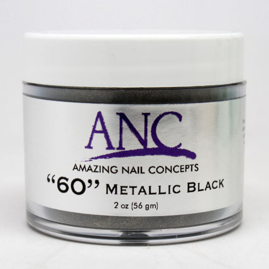 ANC Dipping Powder, 2OP060, Metallic Black, 2oz KK