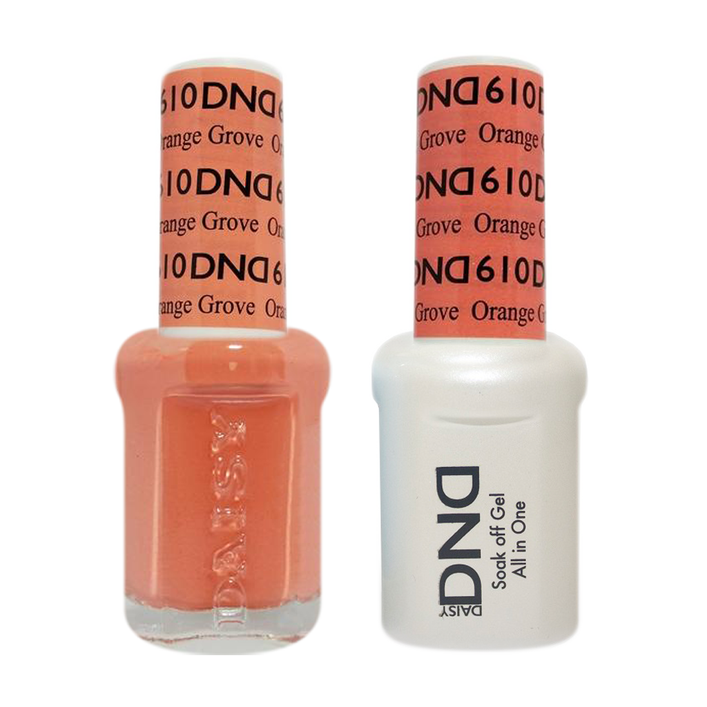 DND Nail Lacquer And Gel Polish, 610, Orange Grove, 0.5oz MY0924