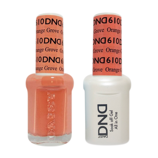 DND Nail Lacquer And Gel Polish, 610, Orange Grove, 0.5oz MY0924