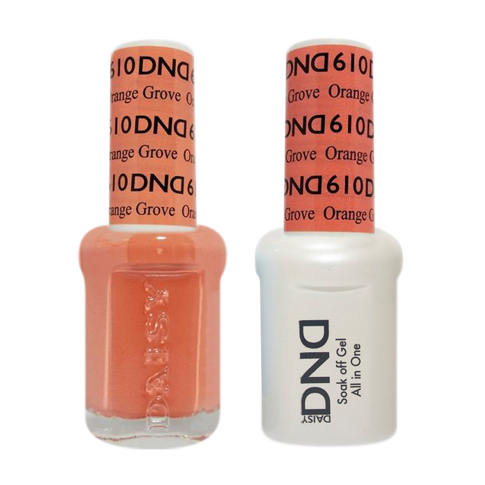 DND Nail Lacquer And Gel Polish, 610, Orange Grove, 0.5oz MY0924