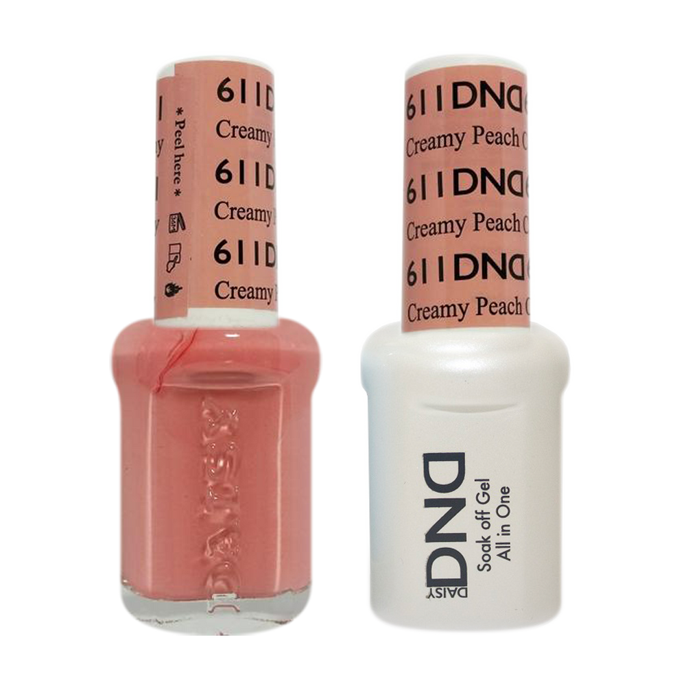 DND Nail Lacquer And Gel Polish, 611, Creamy Peach, 0.5oz MY0924