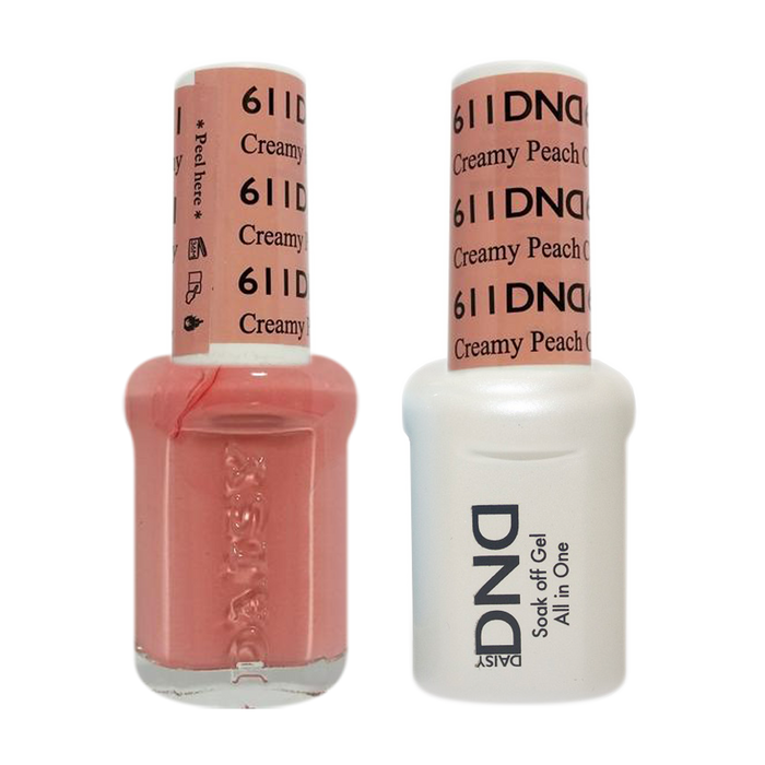 DND Nail Lacquer And Gel Polish, 611, Creamy Peach, 0.5oz MY0924