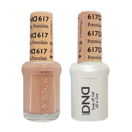 DND Nail Lacquer And Gel Polish, 617, Porcelain, 0.5oz MY0924