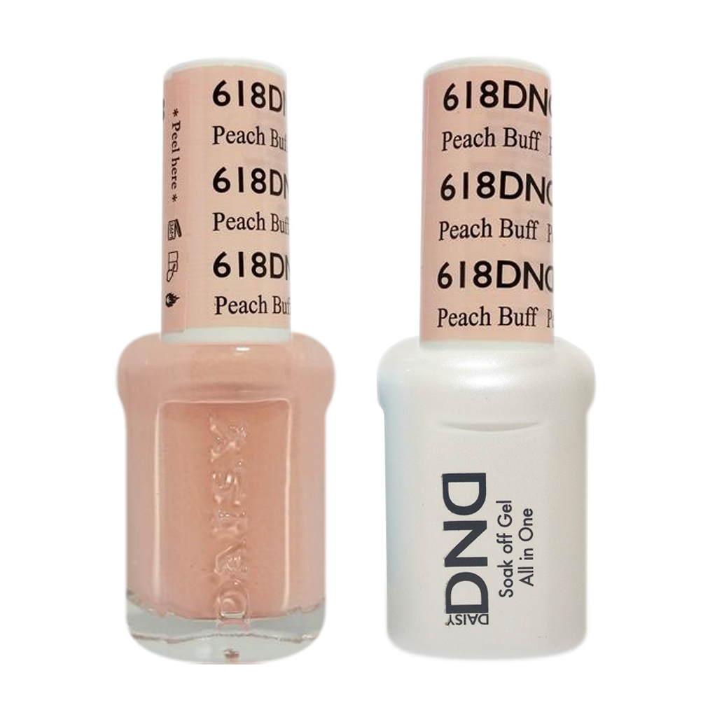 DND Nail Lacquer And Gel Polish, 618, Peach Buff, 0.5oz MY0924