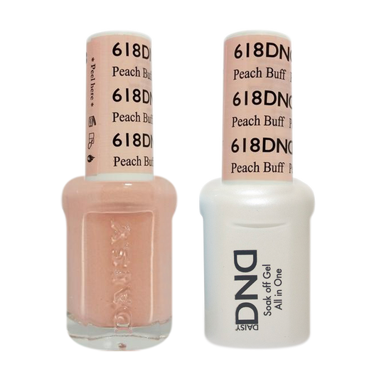 DND Nail Lacquer And Gel Polish, 618, Peach Buff, 0.5oz MY0924