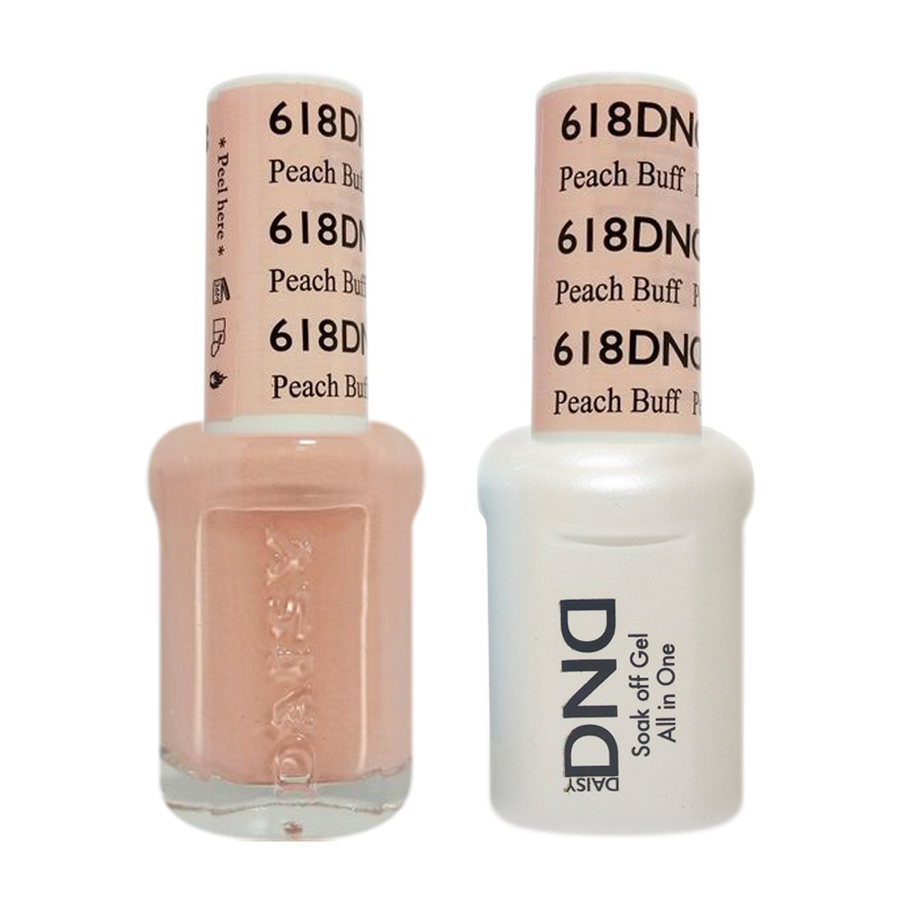 DND Nail Lacquer And Gel Polish, 618, Peach Buff, 0.5oz MY0924