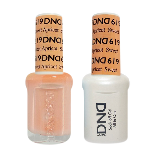 DND Nail Lacquer And Gel Polish, 619, Sweet Apricot, 0.5oz MY0924