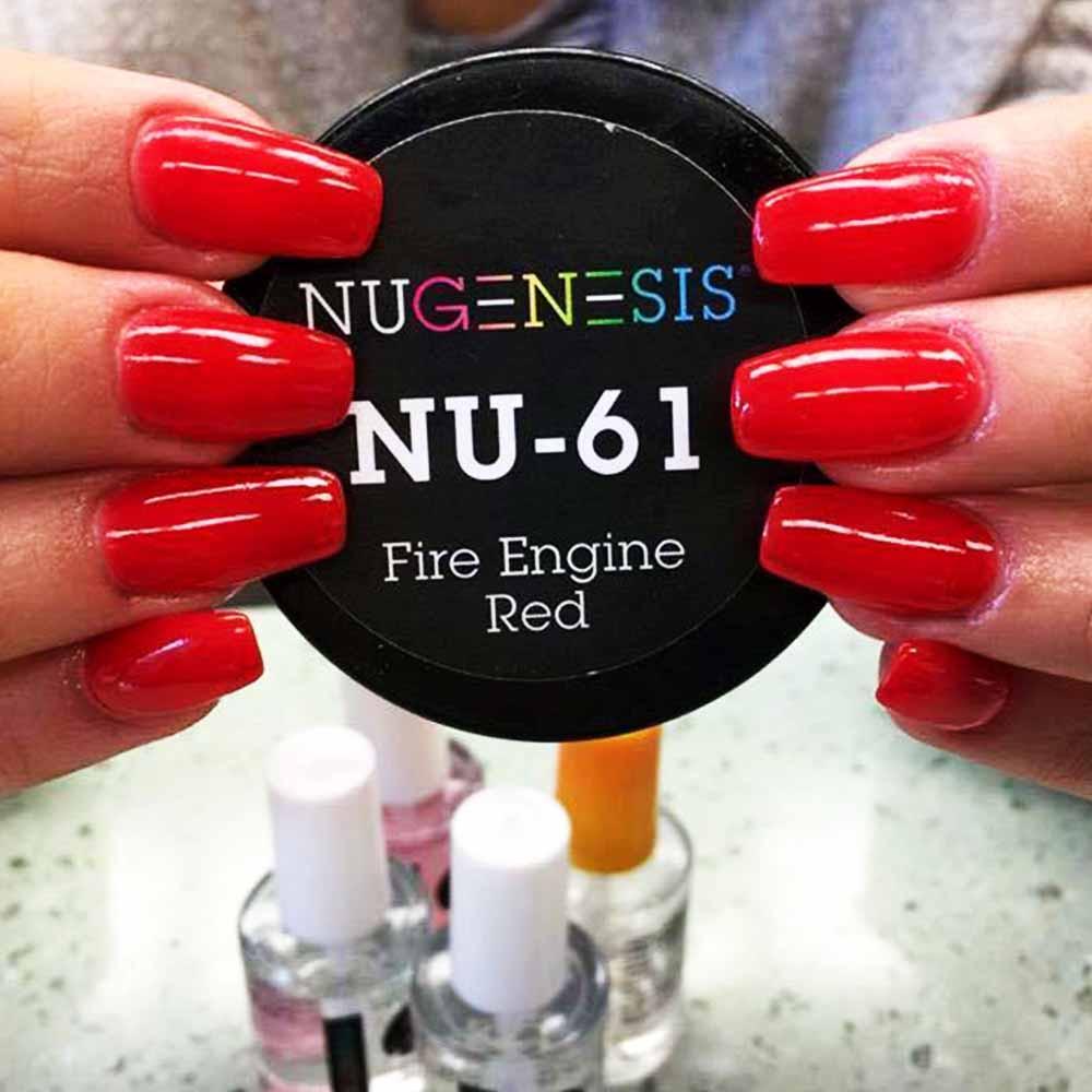 Nugenesis Dipping Powder, NU 061, Fire Engine Red, 2oz MH1005