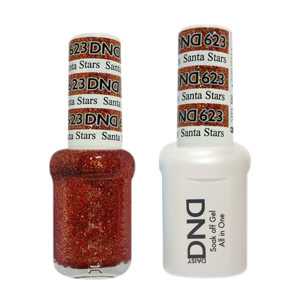 DND Nail Lacquer And Gel Polish, 623, Santa Stars, 0.5oz MY0924