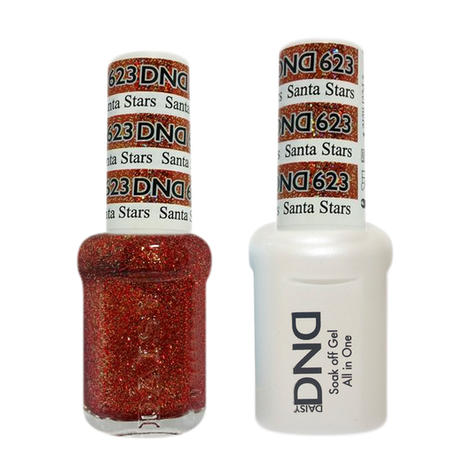 DND Nail Lacquer And Gel Polish, 623, Santa Stars, 0.5oz MY0924