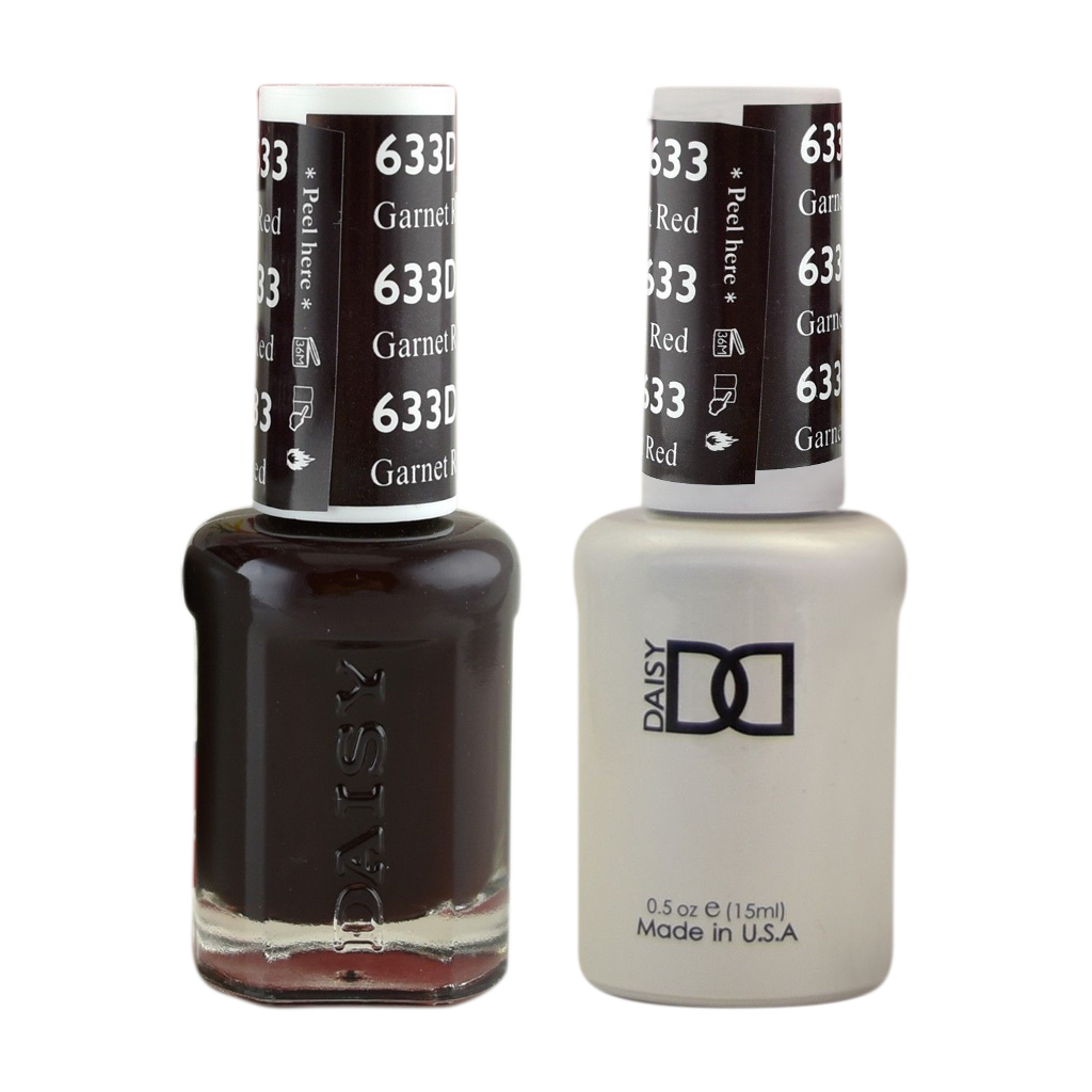 DND Nail Lacquer And Gel Polish, 633, Garnet Red, 0.5oz MY0924