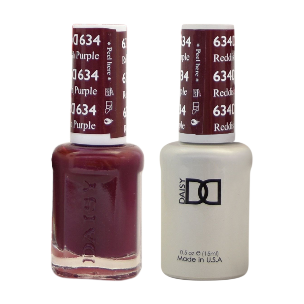 DND Nail Lacquer And Gel Polish, 634, Reddish Purple, 0.5oz MY0924