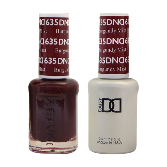 DND Nail Lacquer And Gel Polish, 635, Burgundy Mist, 0.5oz MY0924