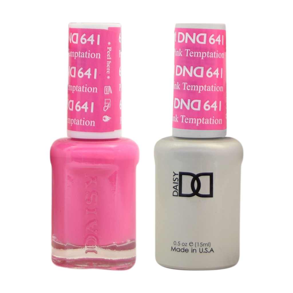 DND Nail Lacquer And Gel Polish, 641, Pink Temptation, 0.5oz MY0924