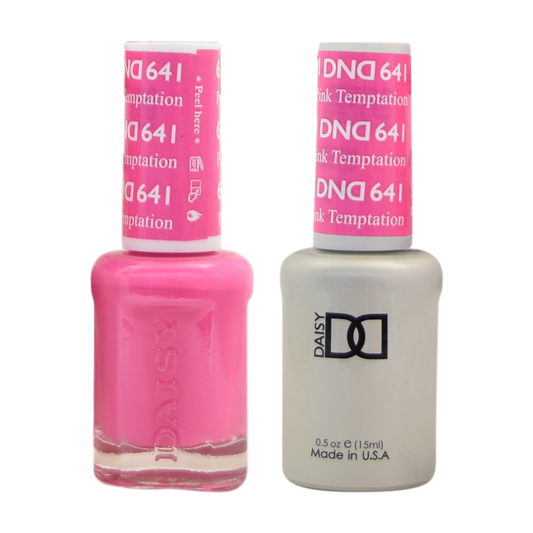 DND Nail Lacquer And Gel Polish, 641, Pink Temptation, 0.5oz MY0924